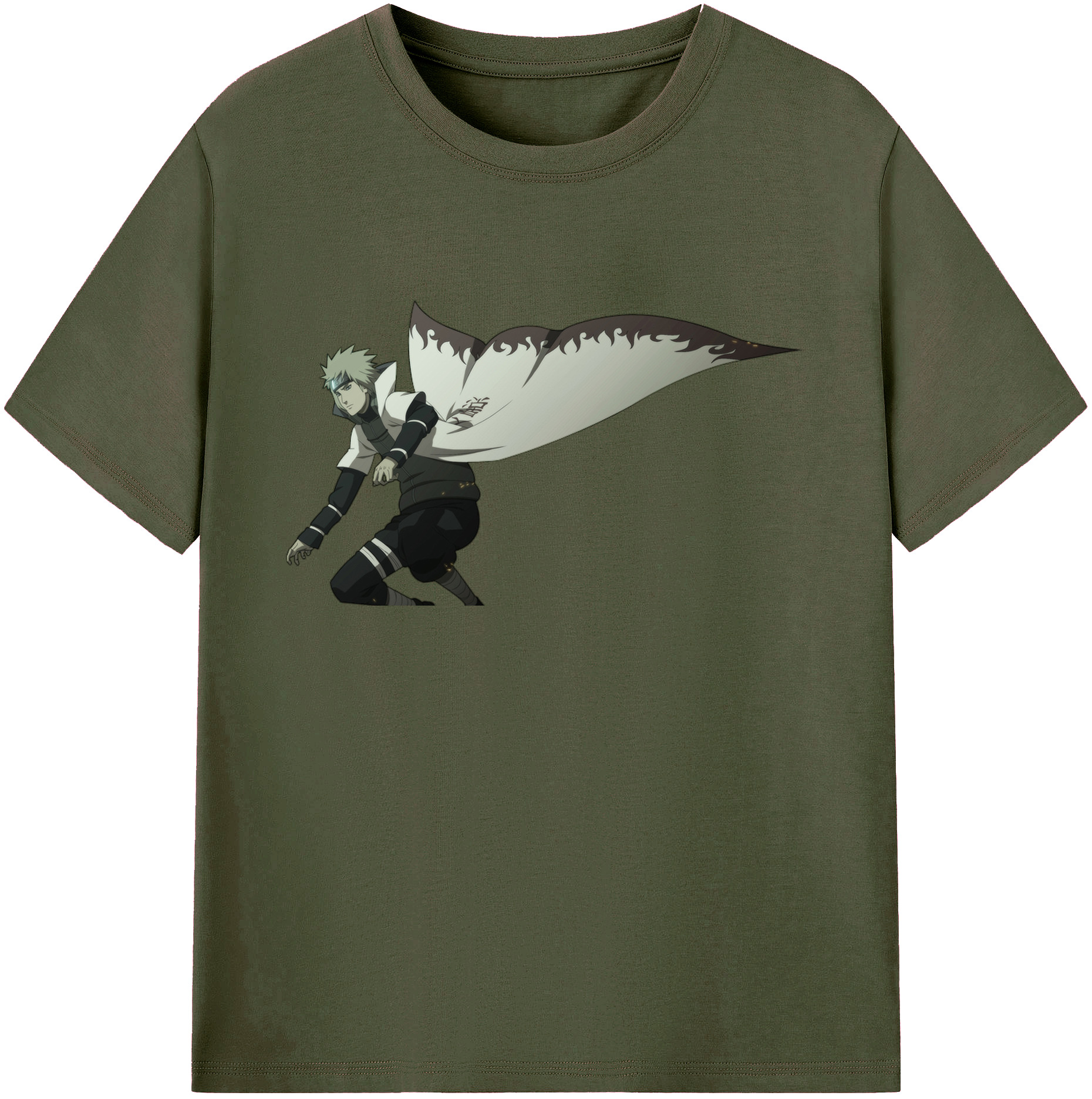 （画像用） NARUTO -ナルト- 波風 ミナト Namikaze Minato 綿100％ メンズ半袖Tシャツ｜肌触りやわらか＆通気性